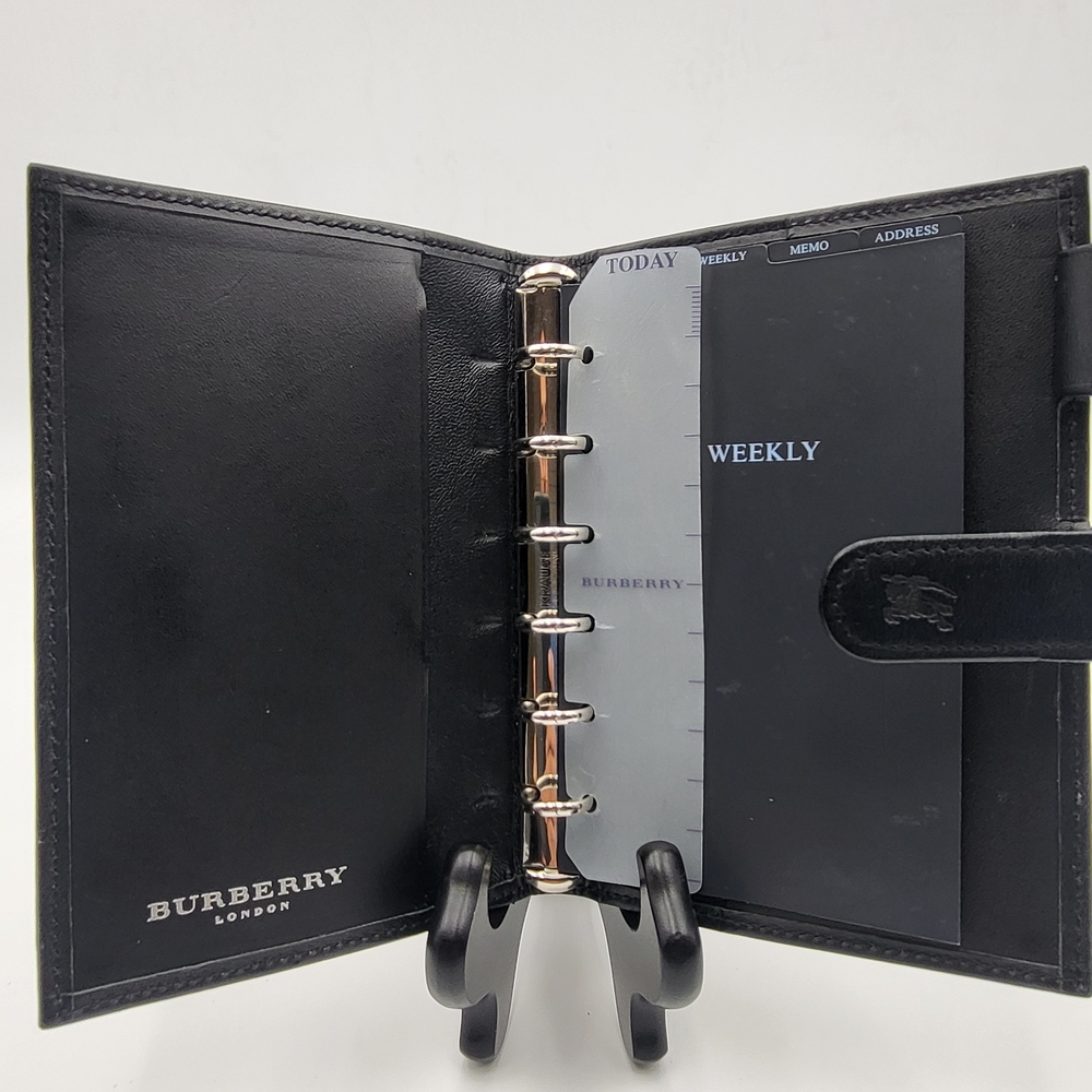 BURBERRY Nova Check Canvas Agenda Day Planner/ Passport Holder Beige...Authentic - Picture 8 of 15